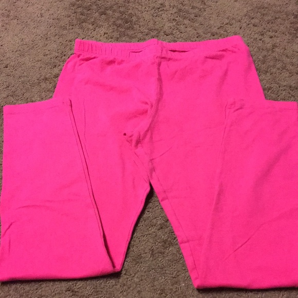 Circo pink leggings size 14-16 Girls solid pink pants EUC - Picture 3 of 4